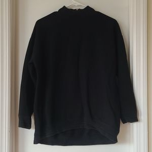 Black sweater with zipper enclosure size SM